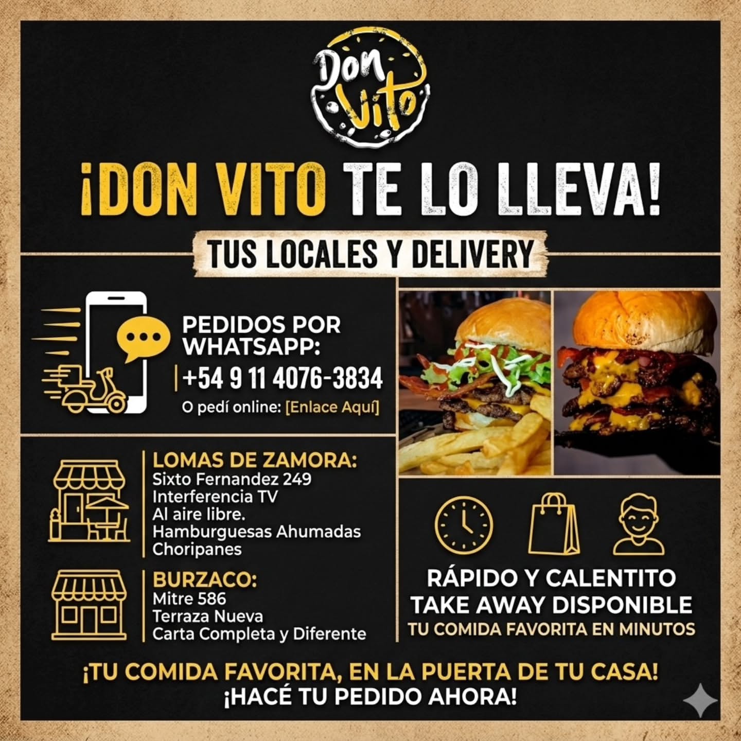 Don Vito Burger, Beer & Pizza