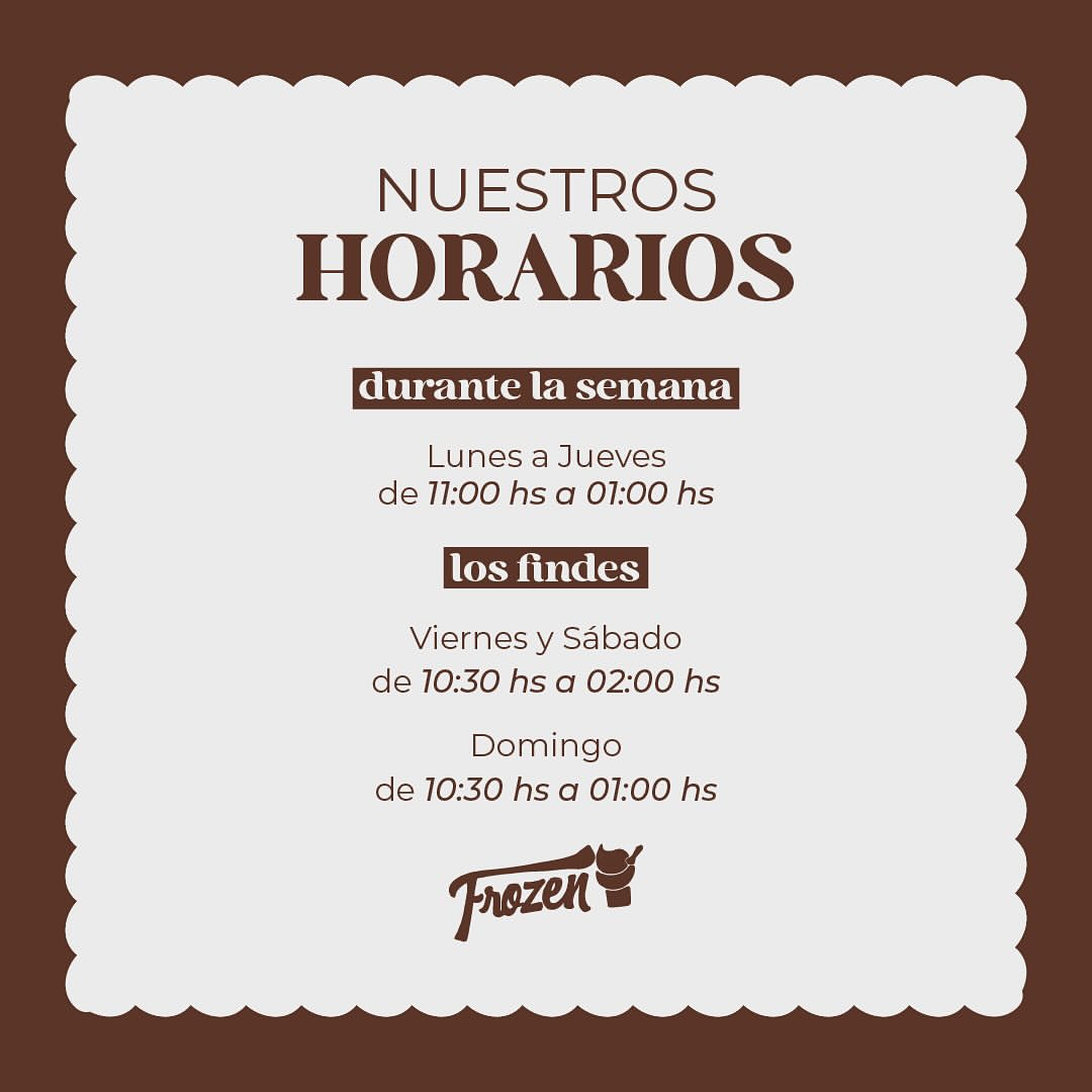 Frozen tienda de helados